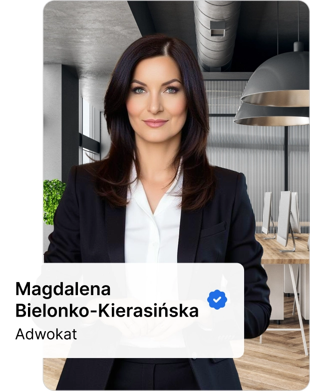 Adwokat Magdalena Bielonko-Kierasińska – ekspertka w sprawach dotyczących wypadków w pracy. Świadczy skuteczną pomoc prawną dla klientów w województwie podlaskim.